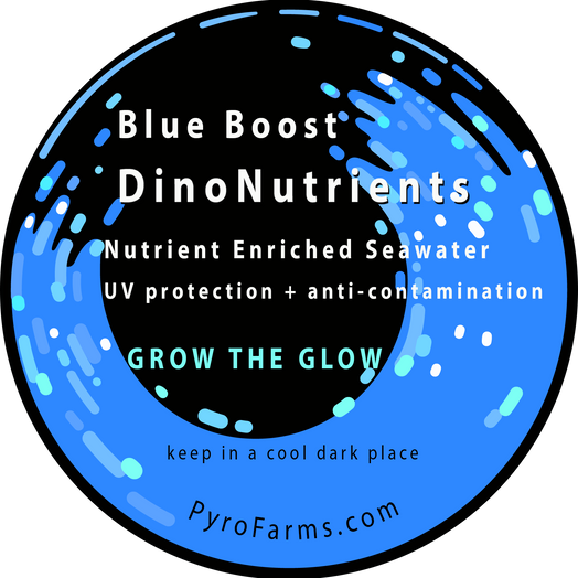 Blue Boost DinoNutrients label