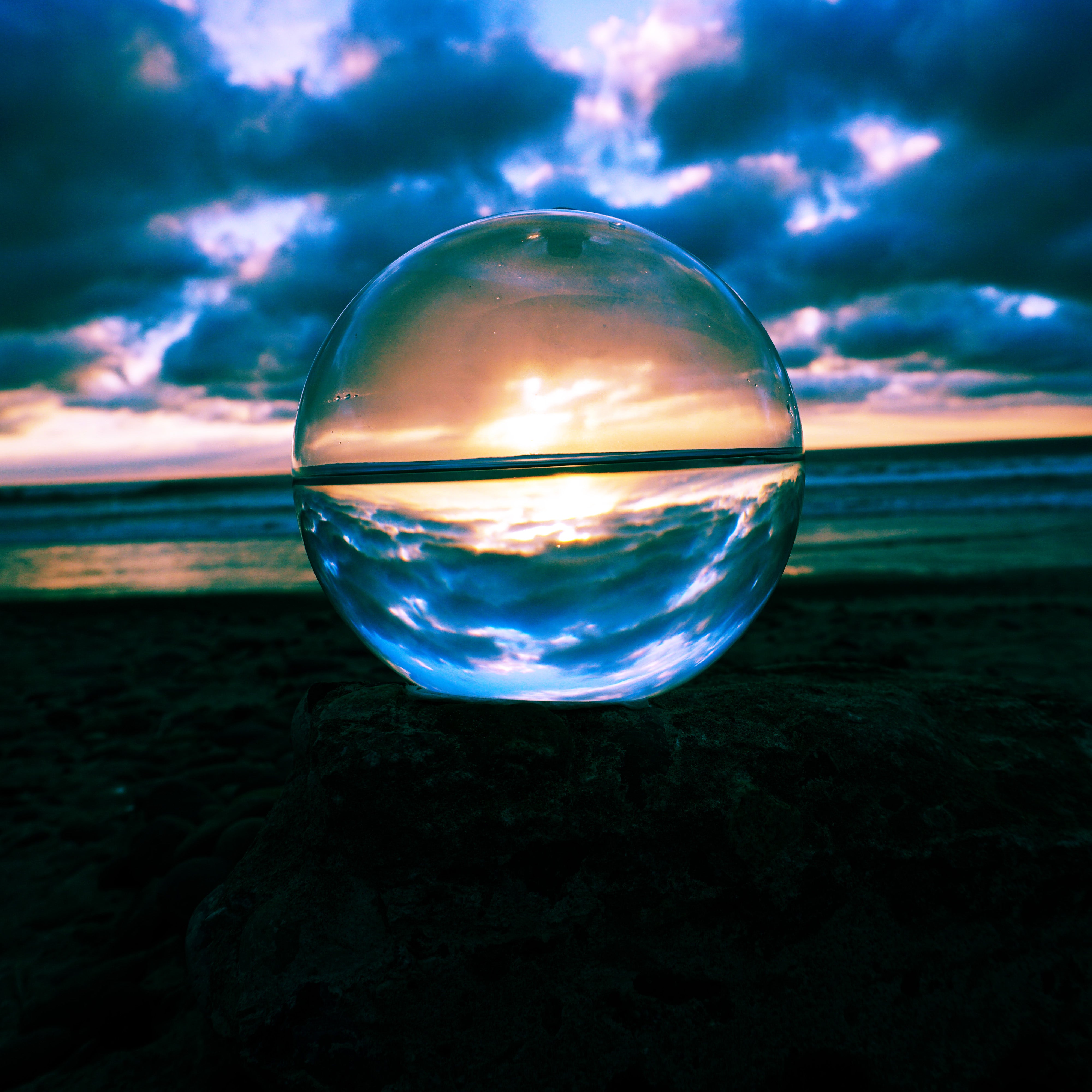 Bio-Orb at sunset