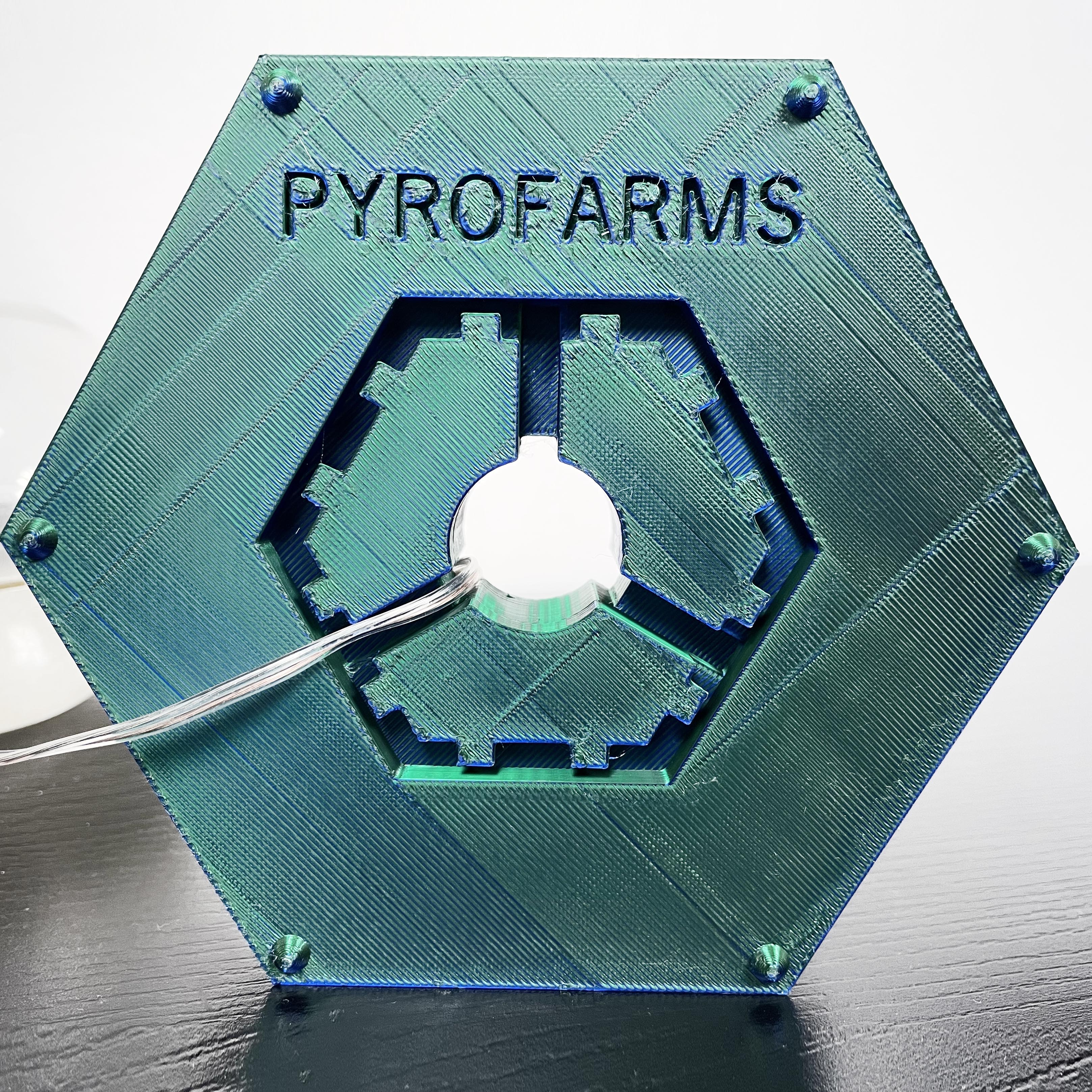 PyroDino LED grow light kit showing bottom