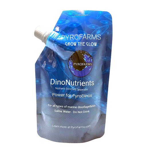 DinoNutrients spout pouch for PyroDino and marine algae