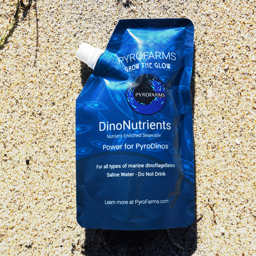 DinoNutrient 3 Pack -  Filtered Pacific Ocean Seawater with Nutrients for Bioluminescent Plankton