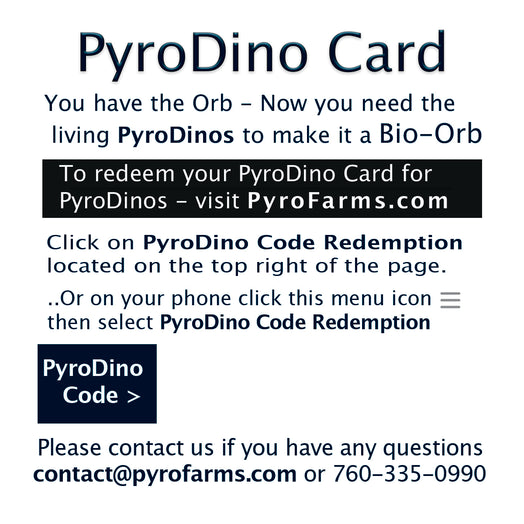 PyroDino Card back